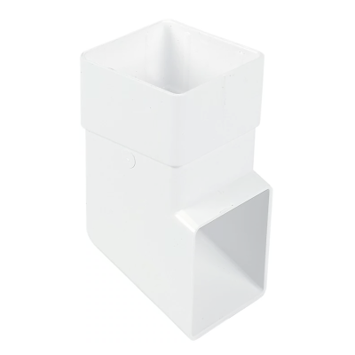 FloPlast White Square Downpipe Shoe - 65mm