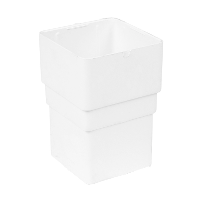 FloPlast White Square Downpipe Socket - 65mm