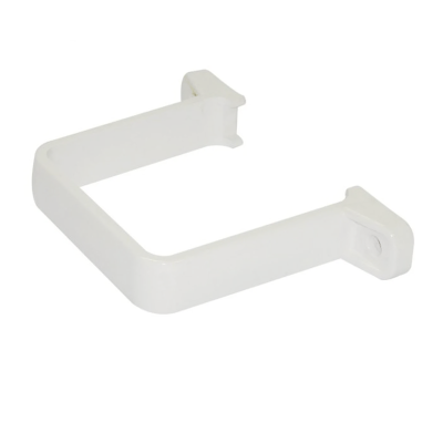 FloPlast White Square Flush Down Pipe Clip - 65mm Left