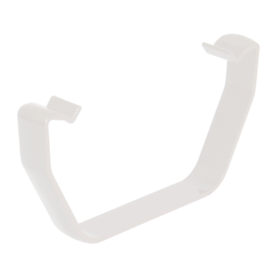 FloPlast White Square Gutter Clip - 114mm Left