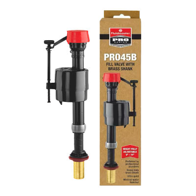 Fluidmaster PRO45B Brass Shank Toilet Fill Valve - 1:2 BSP Packaging