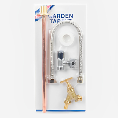 Garden Tap Complete Kit with Double Check Valve Left