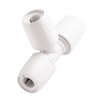 Hep2O Plastic Equal Tee - 10mm Left