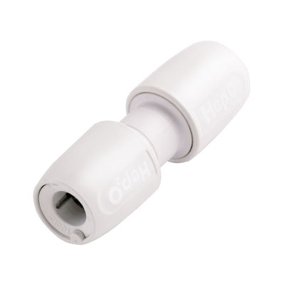 Hep2O Plastic Straight Connector - 15mm Left