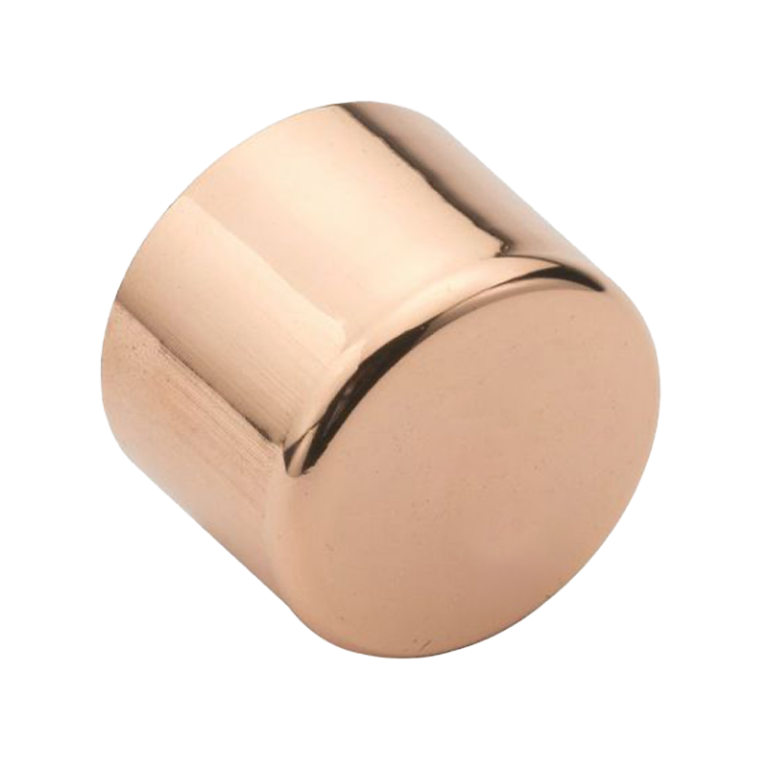 Copper Stop End Cap End Feed - 28mm