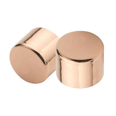 Copper Stop End Cap End Feed - 15mm Double