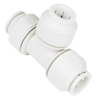 JG Speedfit White Plastic Push-Fit Equal Tee Fitting - 22mm