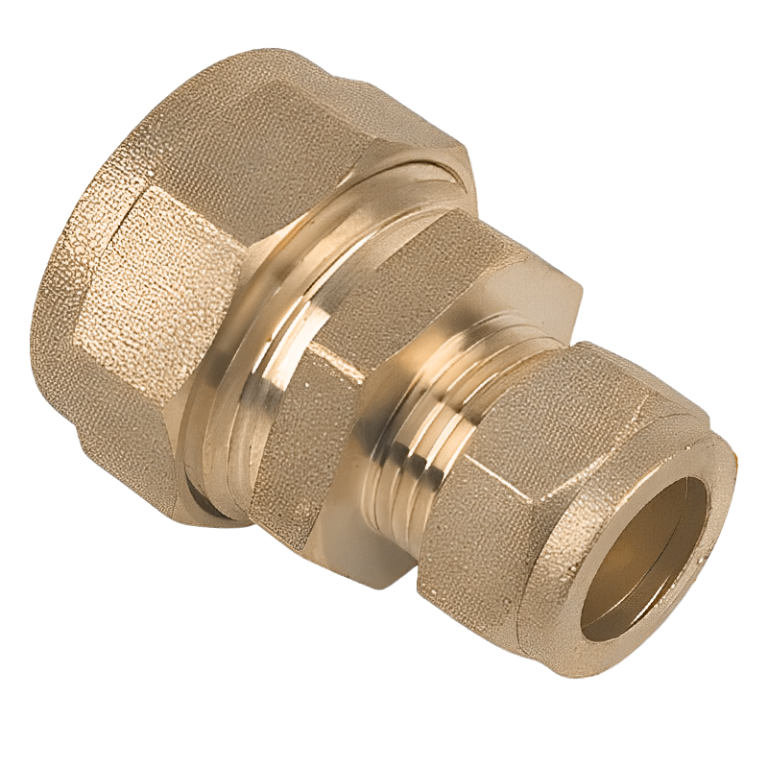 Brass Compression Reducing Coupling Fitting - 15mm x 8mm