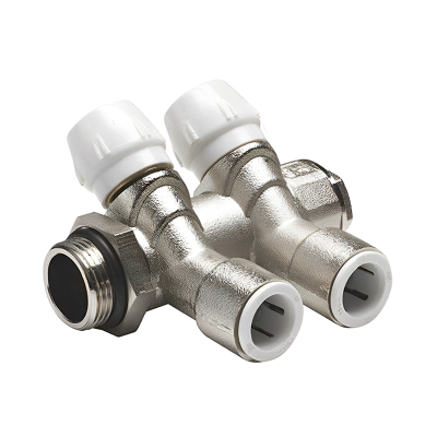 JG Speedfit 2 Port Brass Water Manifold