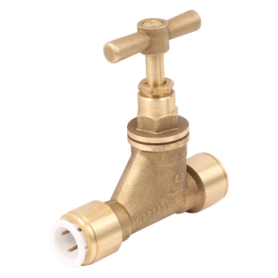 JG Speedfit Brass Stop Valve Left