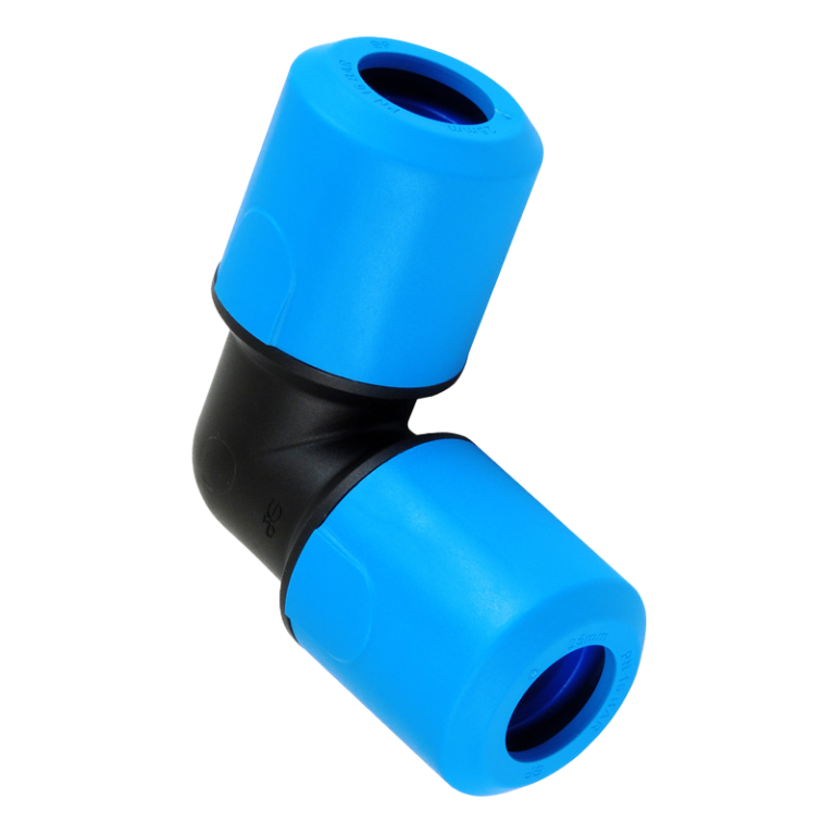 JG Speedfit MDPE Blue Plastic Push-Fit Elbow Fitting - 20mm