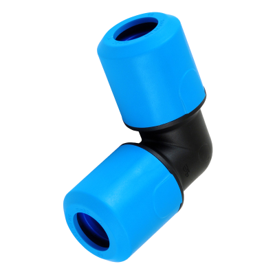 JG Speedfit MDPE Blue Plastic Push-Fit Elbow Fitting - 20mm Left