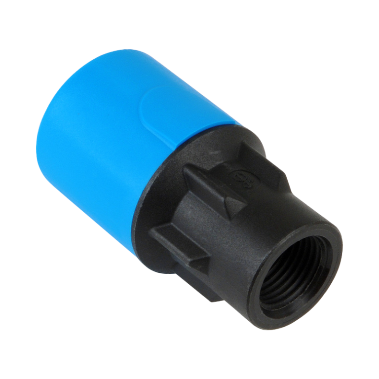 JG Speedfit MDPE Blue Plastic Push-Fit Female Adaptor - 25mm x 3:4 BSP