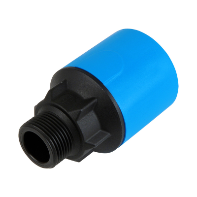 JG Speedfit MDPE Blue Plastic Push-Fit Male Adaptor - 20mm x 1:2 BSP Left