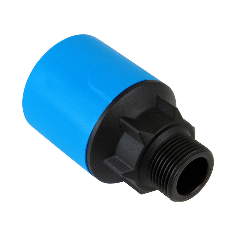 JG Speedfit MDPE Blue Plastic Push-Fit Male Adaptor - 25mm x 3:4 BSP