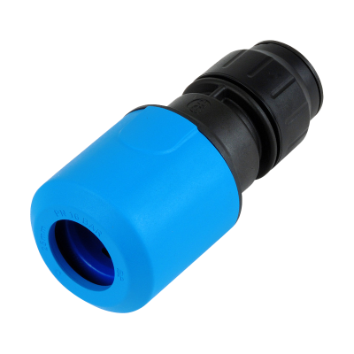 JG Speedfit MDPE Blue Plastic Push-Fit Reducer - 25mm x 20mm Left