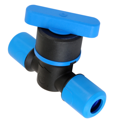 JG Speedfit MDPE Blue Plastic Push-Fit Stop Tap - 20mm