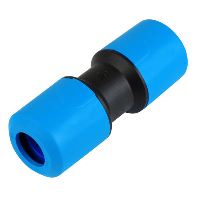 JG Speedfit MDPE Blue Plastic Push-Fit Straight Connector - 20mm Left