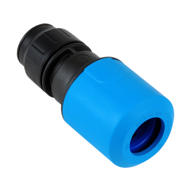 JG Speedfit MDPE to Copper Blue Plastic Push-Fit Connector - 20mm x 15mm