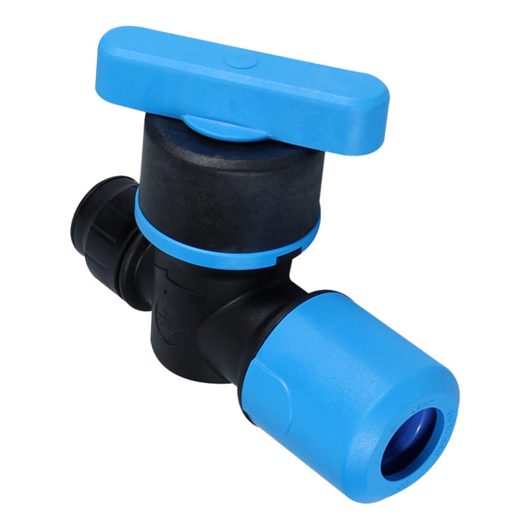 JG Speedfit MDPE to Copper Blue Plastic Push-Fit Stop Tap - 25mm x 15mm