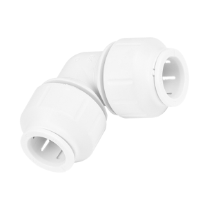 JG Speedfit White Plastic Equal 90° Elbow Connector - 22mm