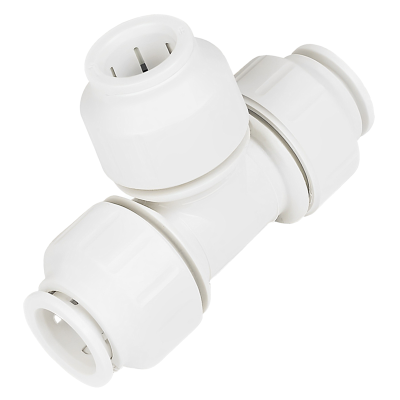 JG Speedfit White Plastic Push-Fit Equal Tee Fitting