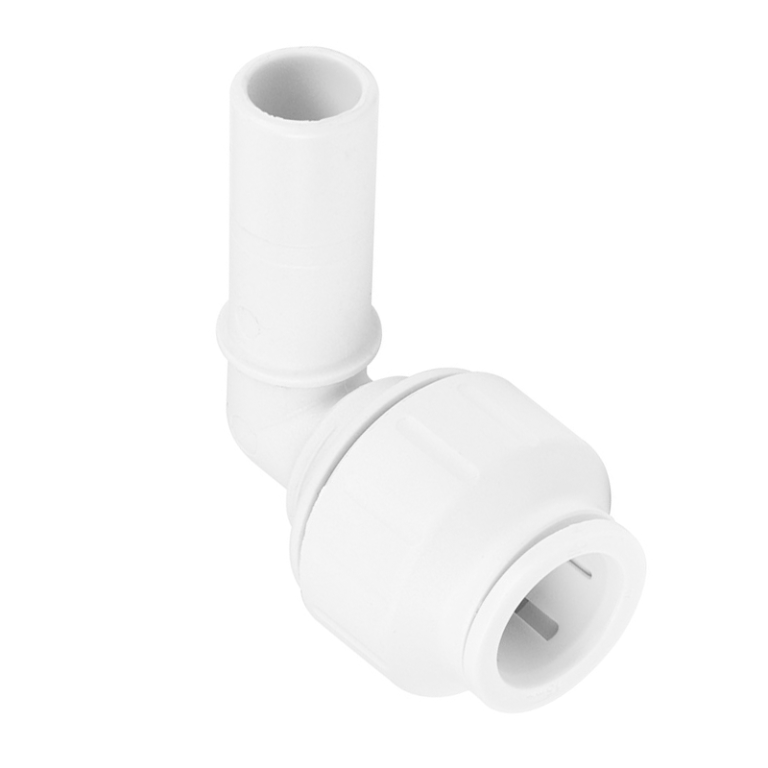 JG Speedfit White Plastic Stem Elbow - 10mm