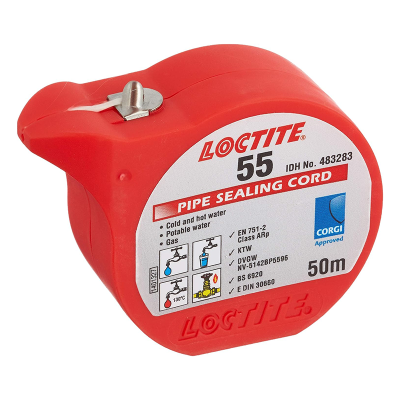 Loctite 55 Gas Pipe Sealing Cord - 150m Side