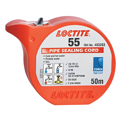 Loctite 55 Gas Pipe Sealing Cord - 50m