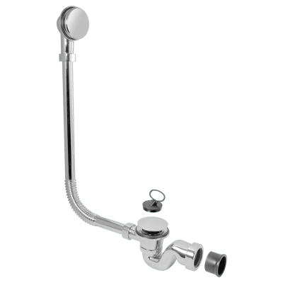 McAlpine BRASSTRAP-50-CP Chrome Plated Bath Trap Combined Waste & Overflow Extras