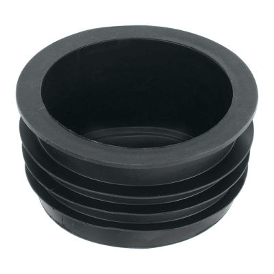 McAlpine Black Rubber Blanking Off Cap - 110mm