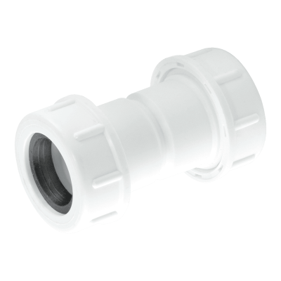 McAlpine Flexible to Rigid Overflow Pipe Connector - 19_23mm & 25mm Left