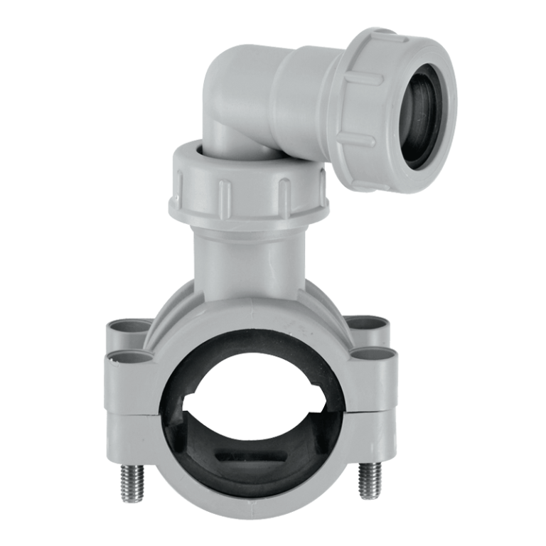 McAlpine Grey Overflow Pipe Clamp - 19_23mm