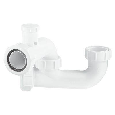 McAlpine SM10V Seal Anti Syphon Bath Trap with Cleaning Eye - 40mm Left