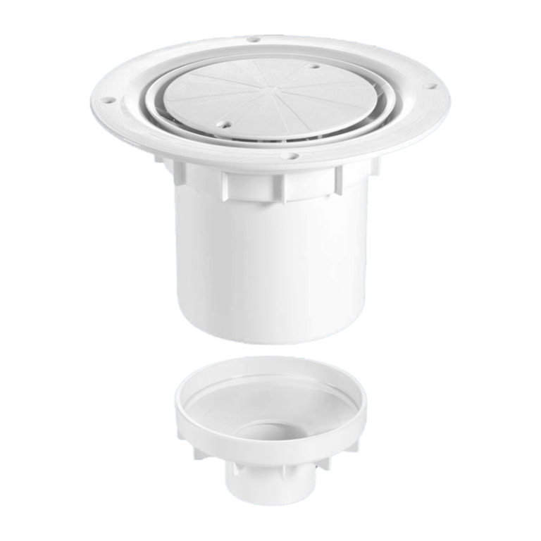 McAlpine TSG2WH Vertical Outlet Shower Gulley (White)