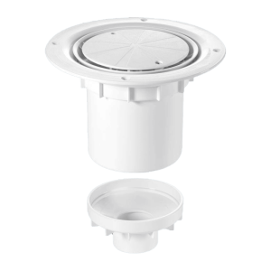 McAlpine TSG2WH Vertical Outlet Shower Gulley (White) Left
