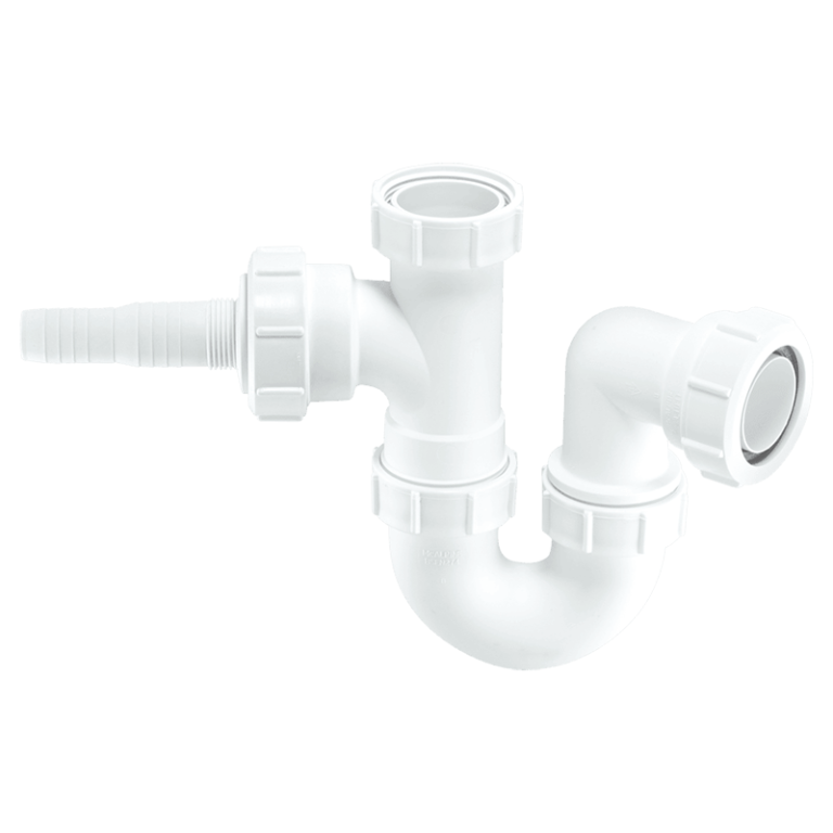 McAlpine WM2 Sink Trap with Horizontal Domestic Appliance Nozzle - 40mm