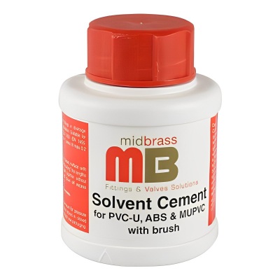 MidBrass Solvent Weld Cement for PVC Pipe Adhesive - 125ml