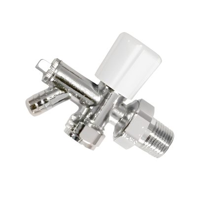 Optima Angled Radiator Valve With Drain Off - 10mm