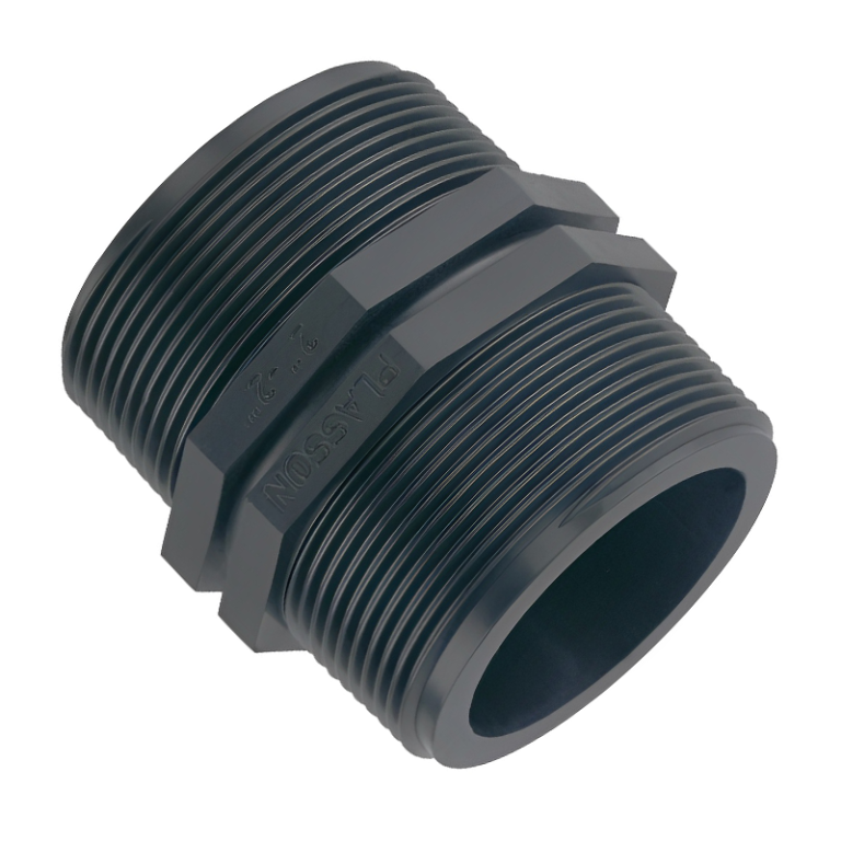 Plasson Compression MDPE Threaded Nipple - 1 BSP