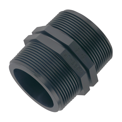 Plasson Compression MDPE Threaded Nipple - 1 BSP Left