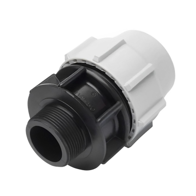 Plasson Compression MPDE Male Adaptor - 50mm x 1 1:2 BSP Left