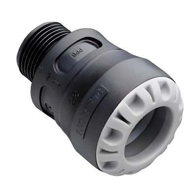 Plasson MDPE Push Fit Male Adaptor - 20mm x 1