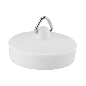 Plastic White Sink:Bath Plug - 1 3:4