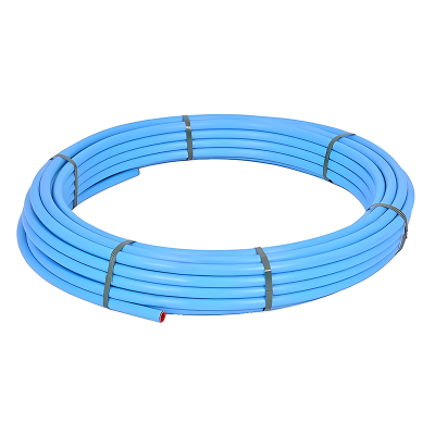 PolyPipe Blue MDPE Water Pipe Coil - 20mm x 50m Left