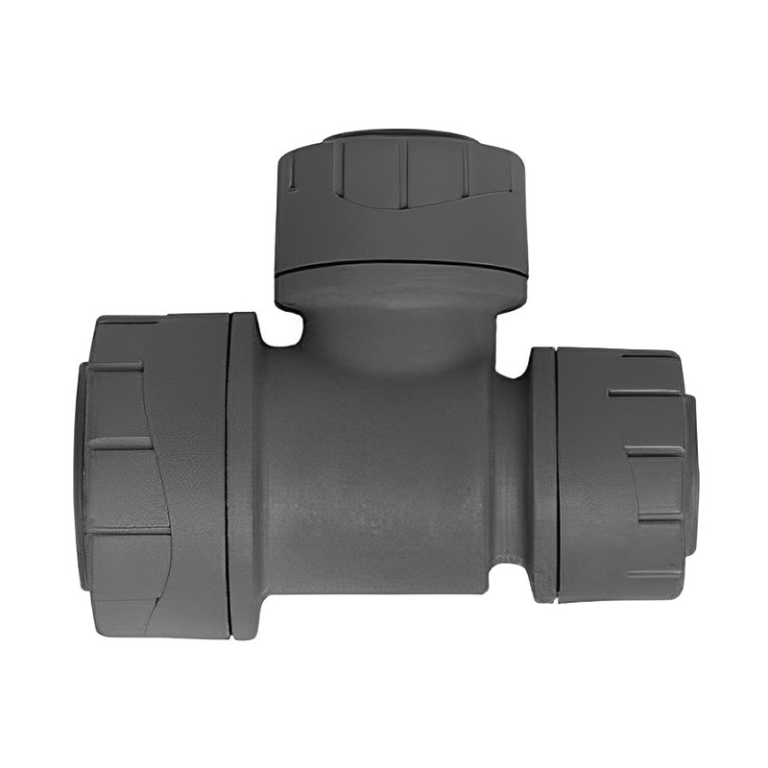 Polyplumb PB1415 Push Fit Reducing Tee - 15mm x 10mm x 15mm