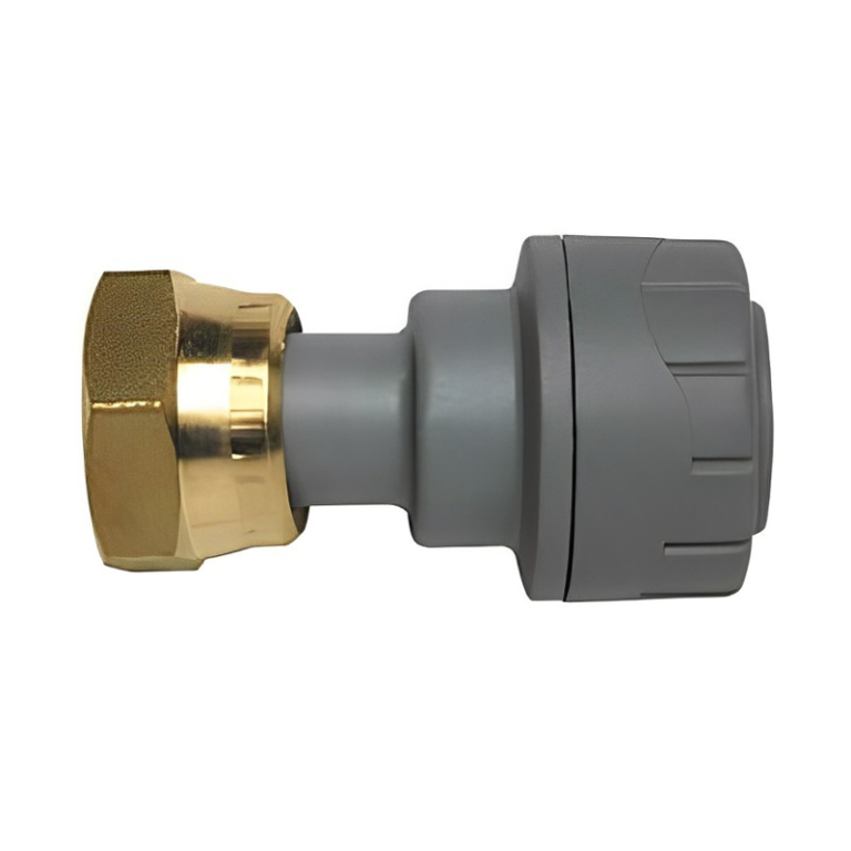 Polyplumb PB1534 Push Fit Straight Tap Connector - 15mm x 3:4 BSP