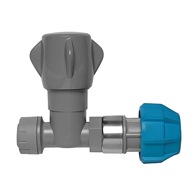 Polyplumb PB262522 Push Fit Polyfast Stop Cock - 25mm x 22mm