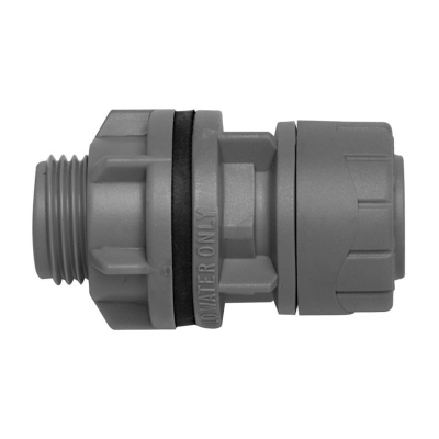 Polyplumb PB3822 Push Fit Tank Connector - 22mm x 3:4 BSP