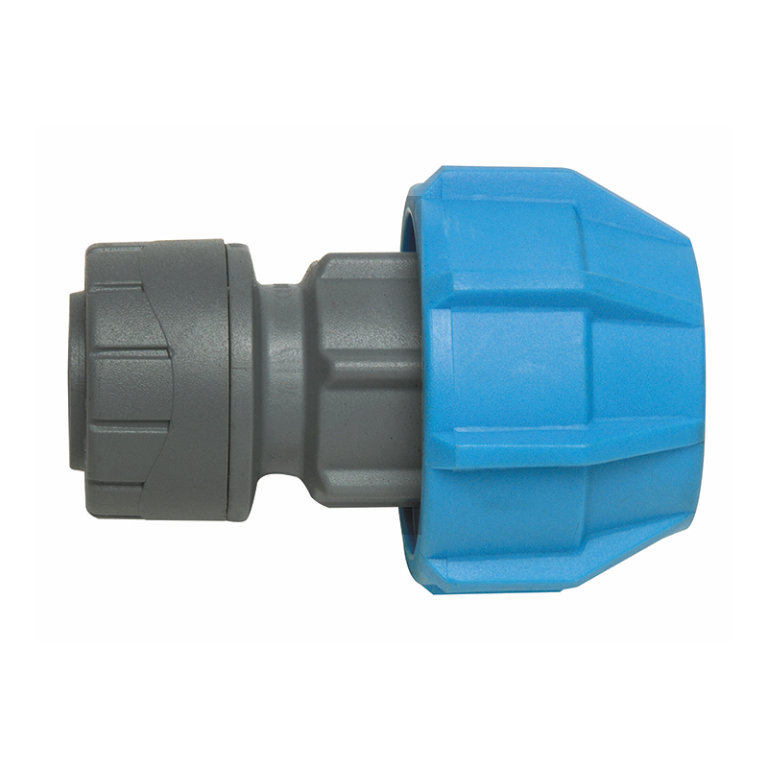 Polyplumb PB423228 Push Fit Polyfast Adapter - 28mm x 32mm